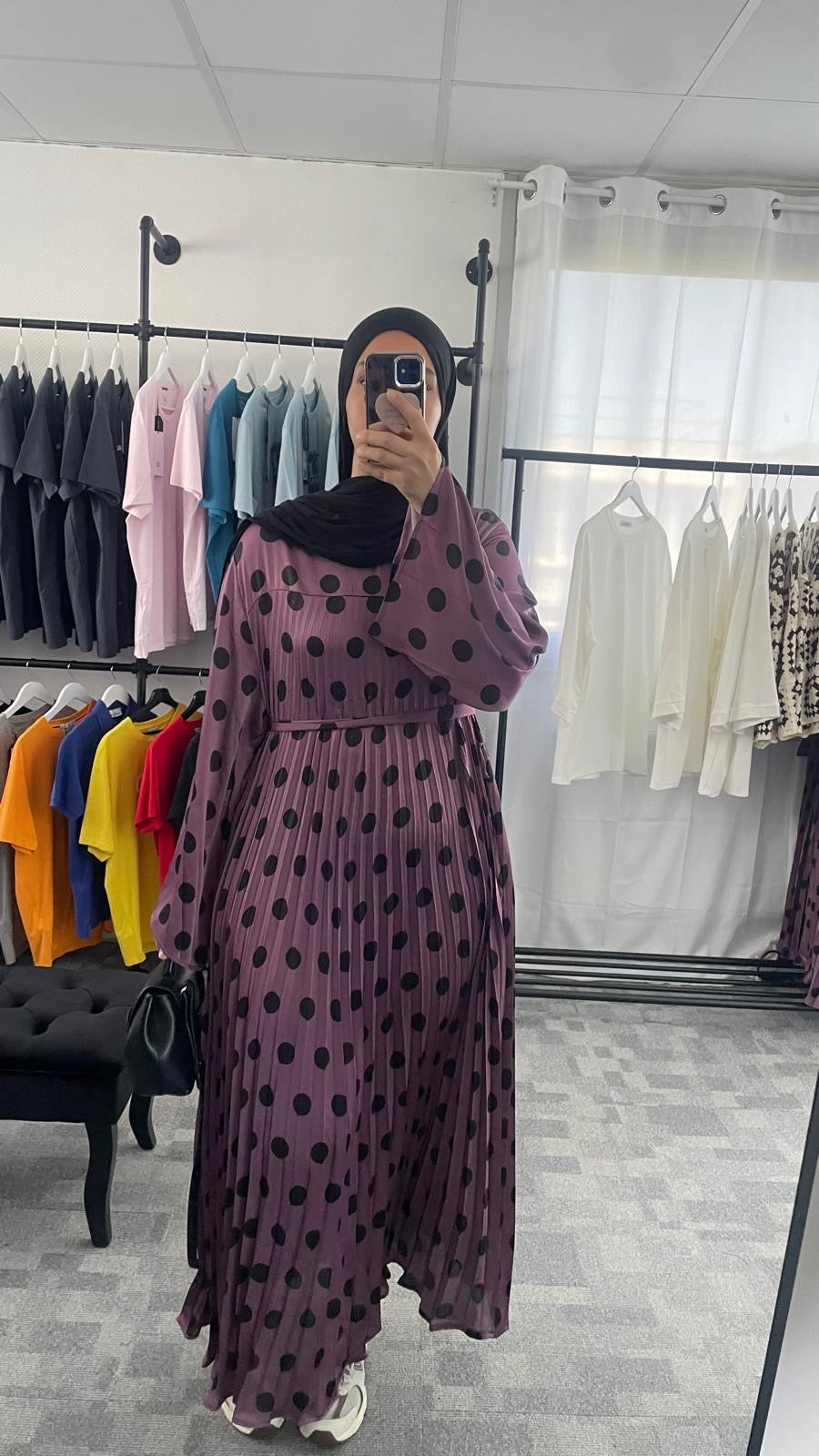Robe maxi à pois Nayira