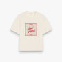 T-shirt Imprimé Héritage Blanc Crème