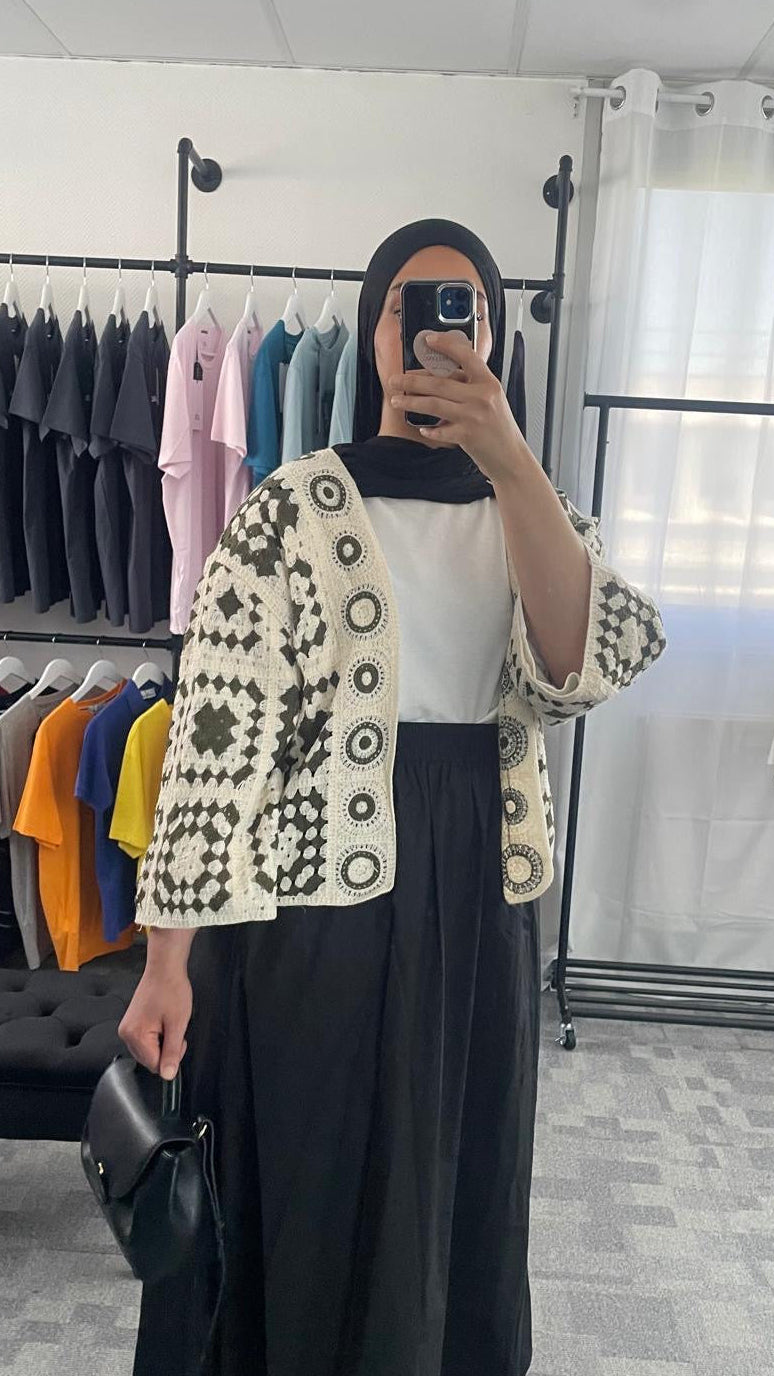 Gilet en crochet Rosélya