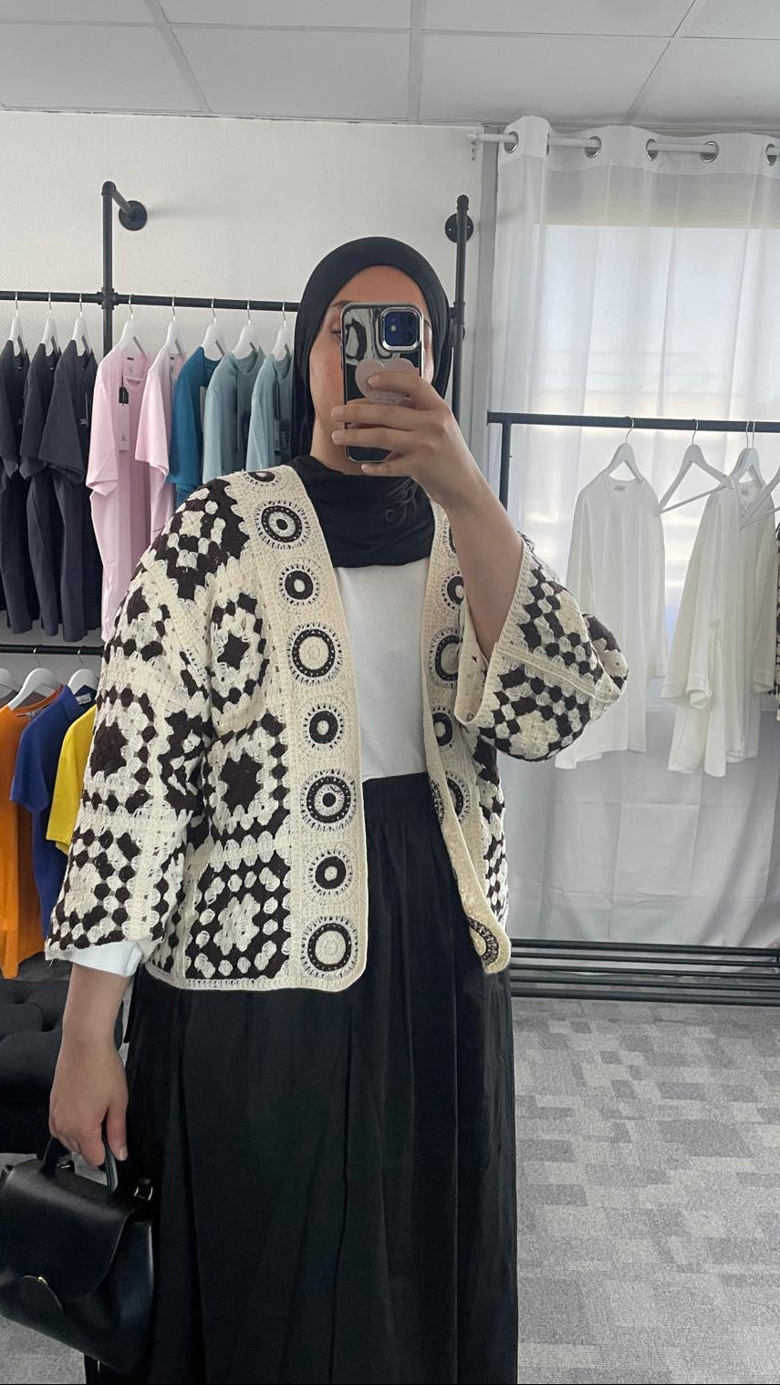 Gilet en crochet Rosélya