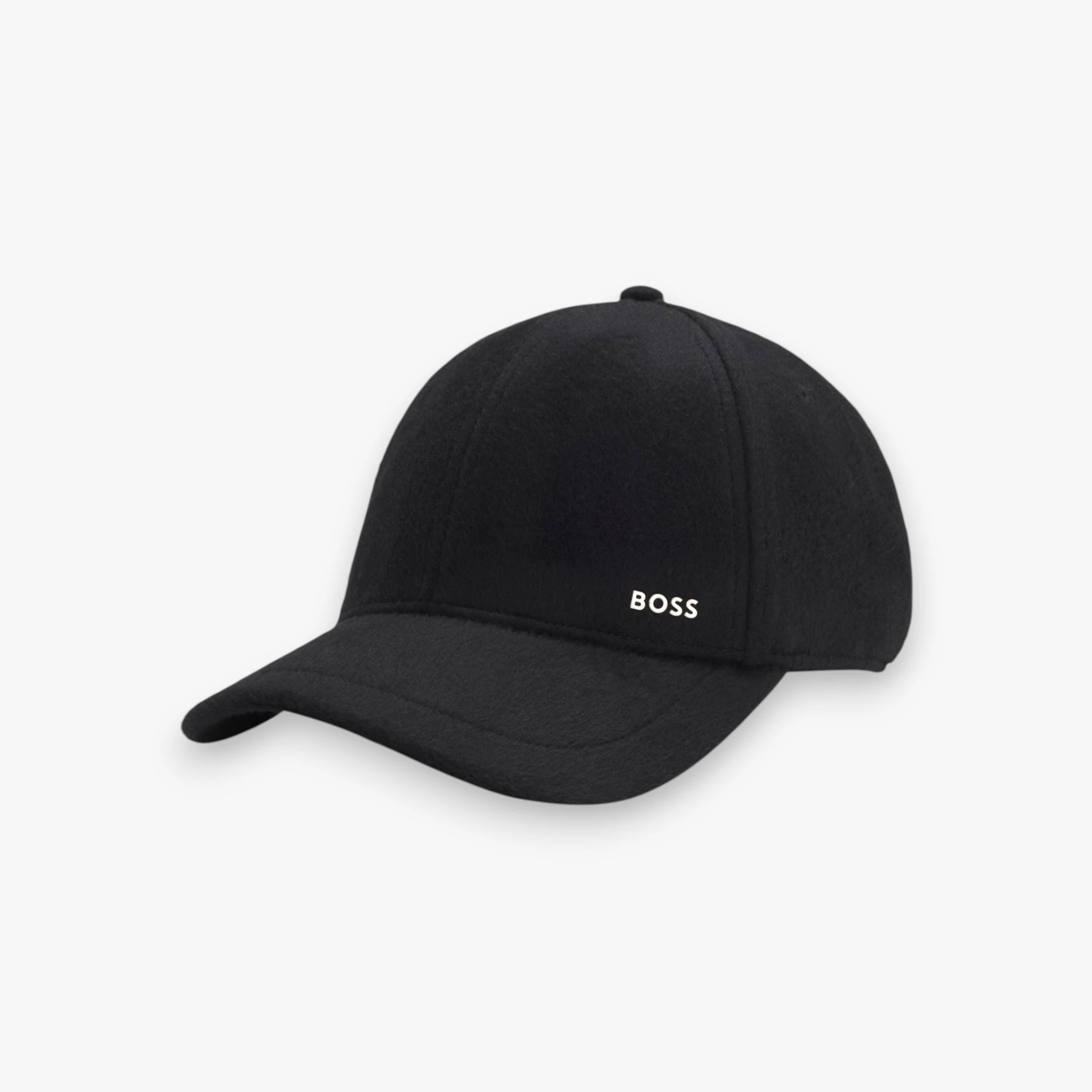 Casquette en laine et soie avec doublure en twill