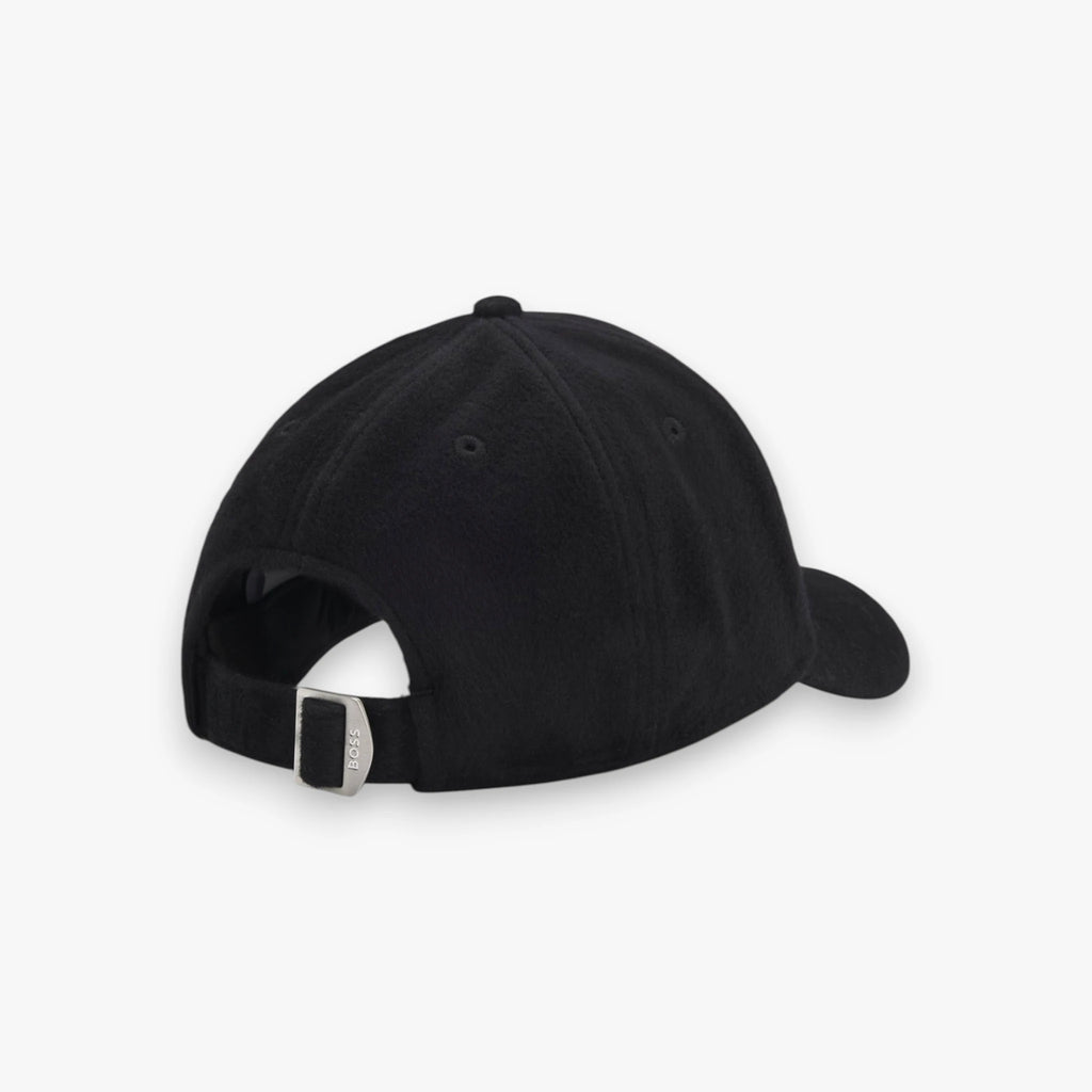Casquette en laine et soie avec doublure en twill