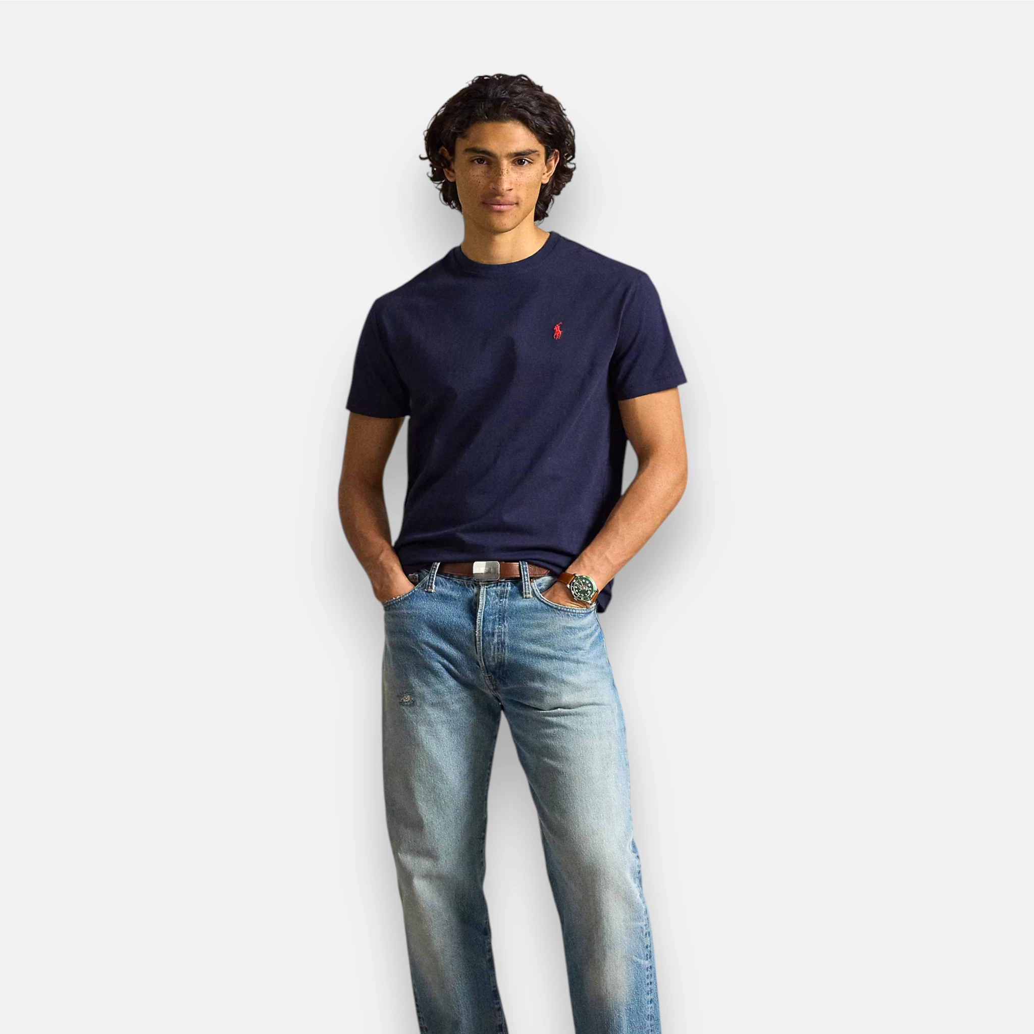 T-shirt en jersey à col rond