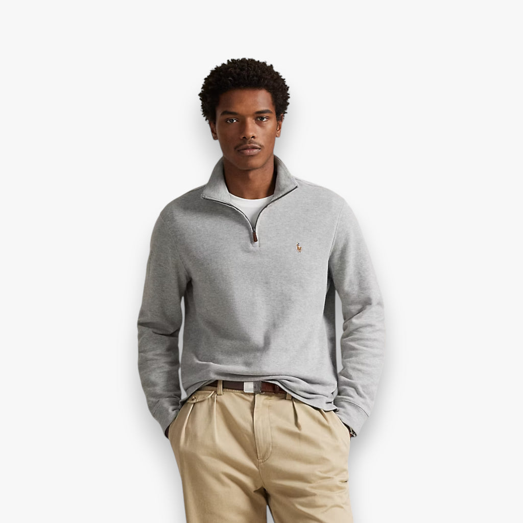 Pull demi-zippé côtelé Estate